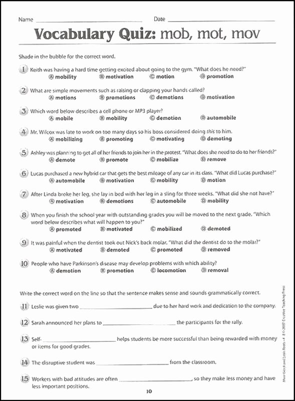 Greek and Latin Roots Worksheet New Latin and Greek Roots Activities for Teenagers Ghostkindl