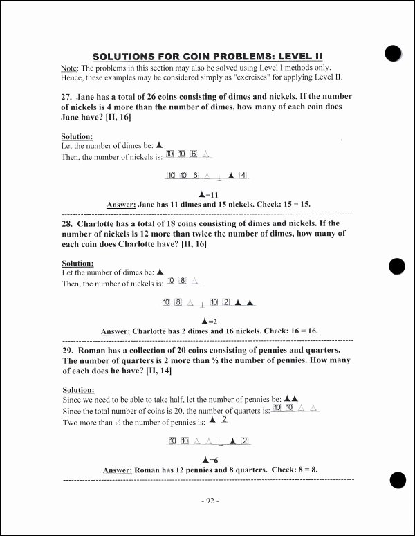 Hands On Equations Worksheet Beautiful Hands Equations Verbal Problems Book 5ed