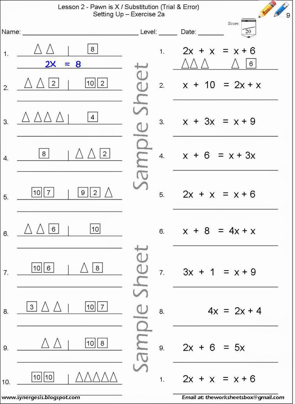 Hands On Equations Worksheet Unique A An the Worksheets Worksheet Mogenk Paper Works