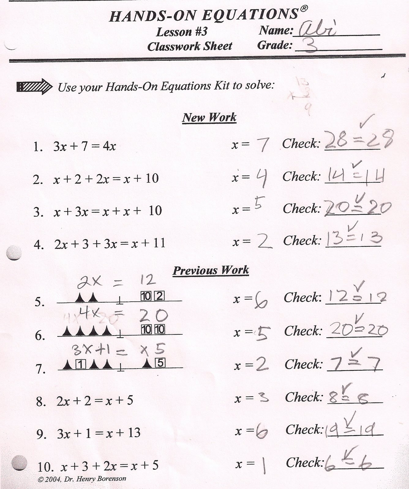 Hands On Equations Worksheet Unique Homeschool Ninjas Algebra is Fun