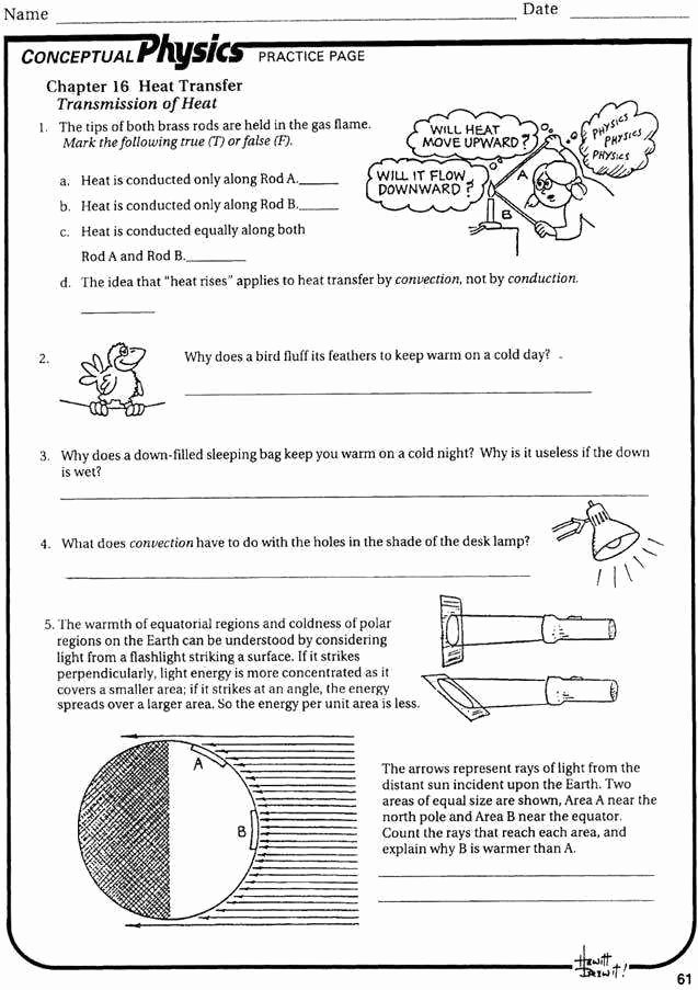 Heat and Temperature Worksheet Best Of Specific Heat Worksheet Answers