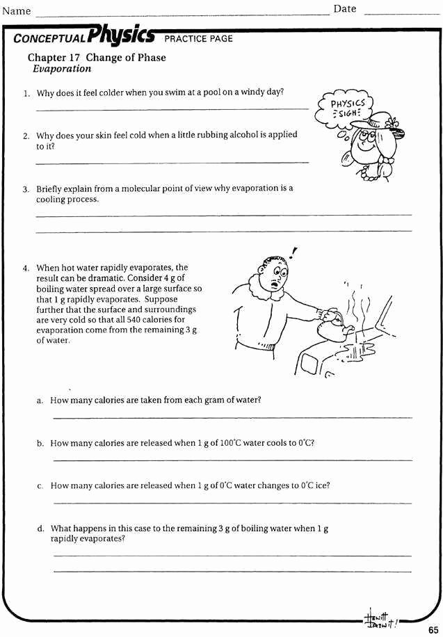 Heat and Temperature Worksheet Unique Specific Heat Worksheet Answers
