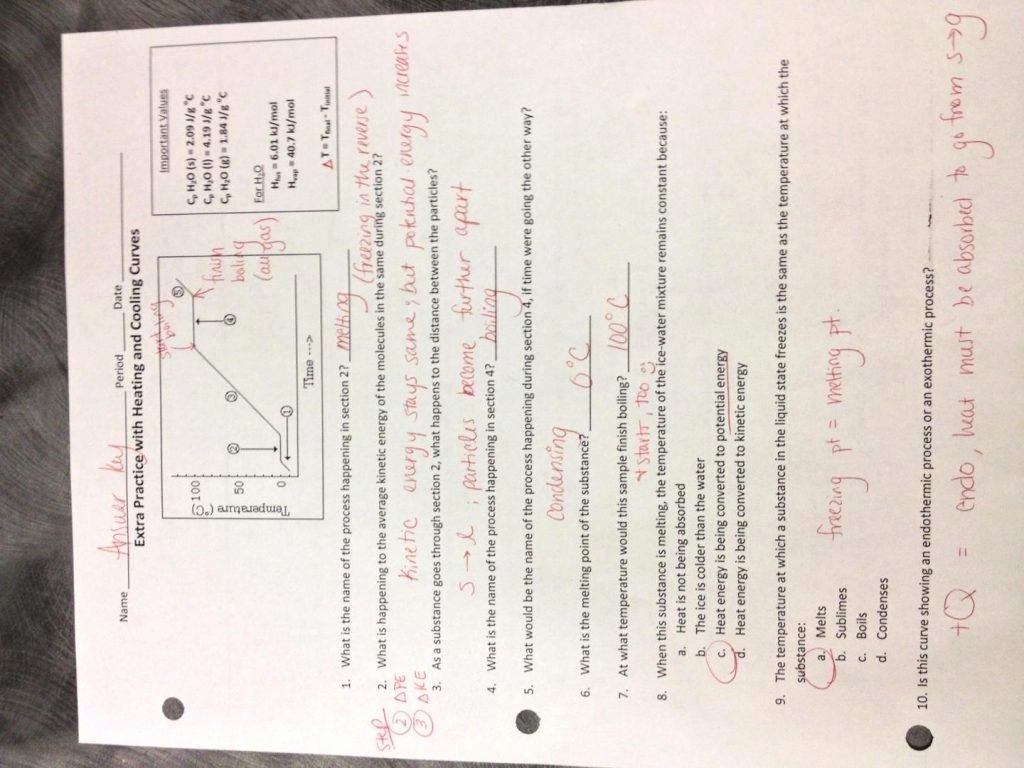 Heating Curve Worksheet Answers Awesome Boyle S Law and Charles Law Gizmo Worksheet Answers