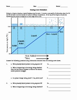 Heating Curve Worksheet Answers Inspirational Heating Curve Worksheet by Mj
