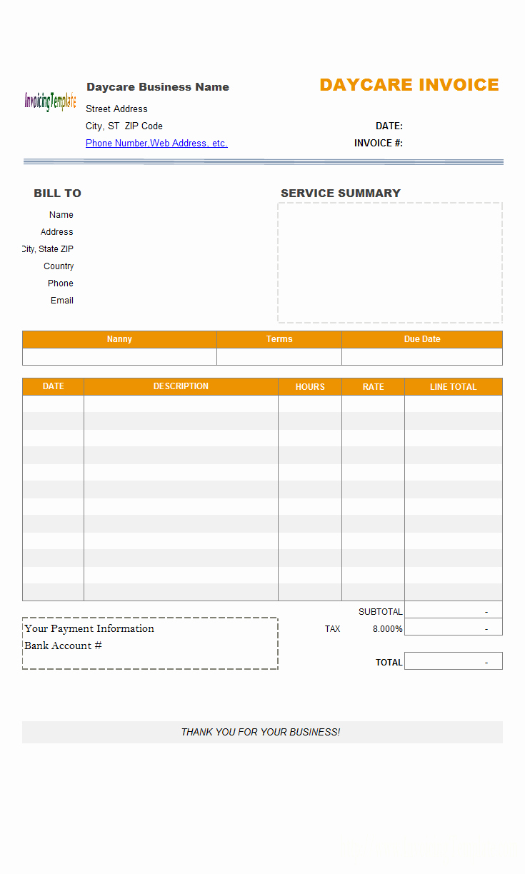 Home Daycare Tax Worksheet Lovely Contractor Invoice Templates Free 20 Results Found
