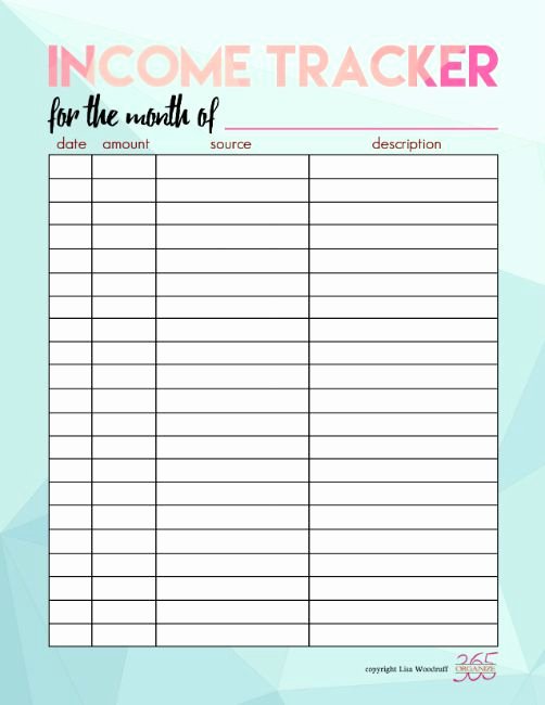Home Daycare Tax Worksheet Unique In E and Expense Tracking Printables