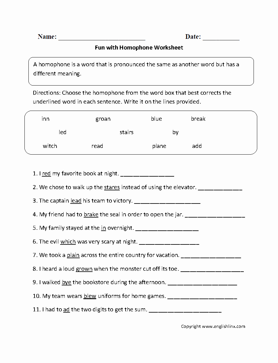 Homophones Worksheet 2nd Grade Elegant Vocabulary Worksheets