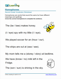 Homophones Worksheet 2nd Grade Lovely 2nd Grade Vocabulary Worksheets – Printable and organized