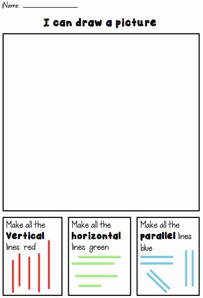 Horizontal and Vertical Lines Worksheet Unique Horizontal Vertical &amp; Parallel Lines Activity