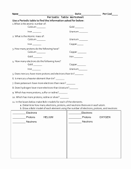 Hunting the Elements Worksheet Answers Unique Hunting the Elements Answer the Following Questions as You
