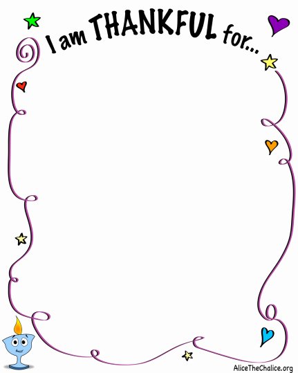 I Am Thankful for Worksheet New “i Am Thankful for” Activity Sheet – Alice the Chalice