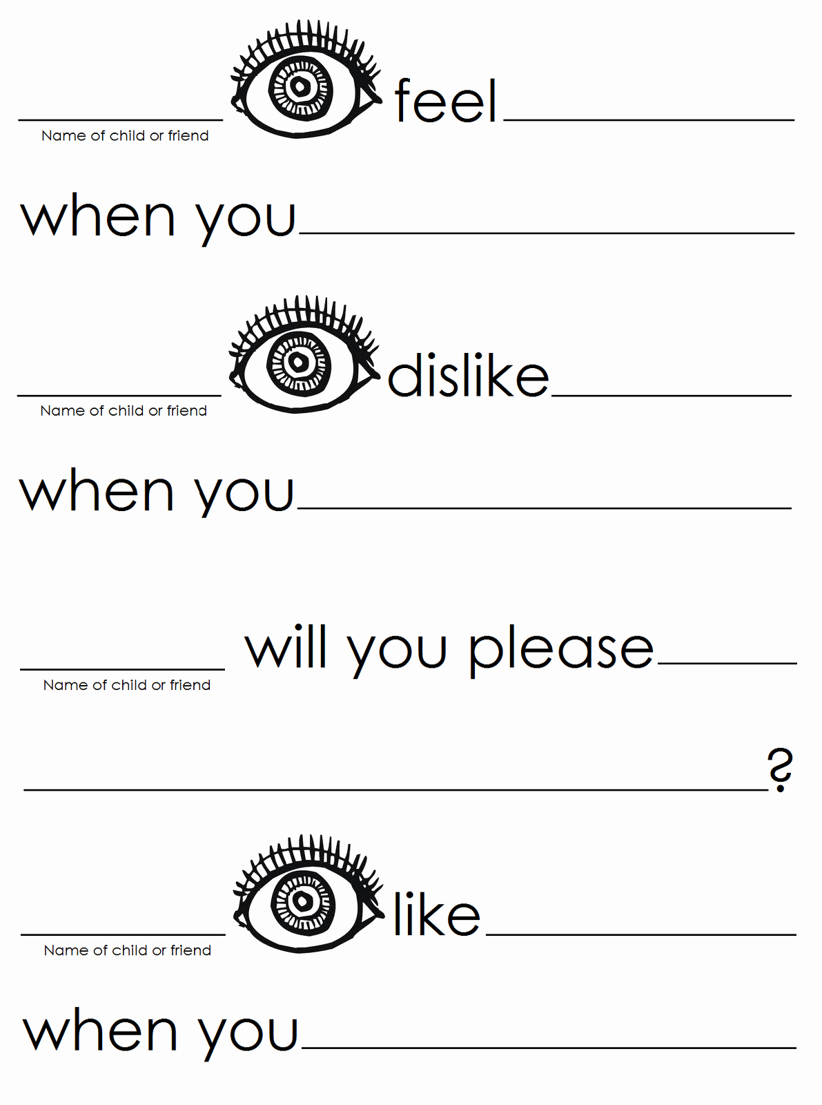 I Feel Statements Worksheet Unique the Life and Adventures Of Six Little Monkies Young