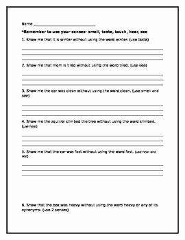 I Vs Me Worksheet Best Of Show Don T Tell Worksheet by Griese Girls