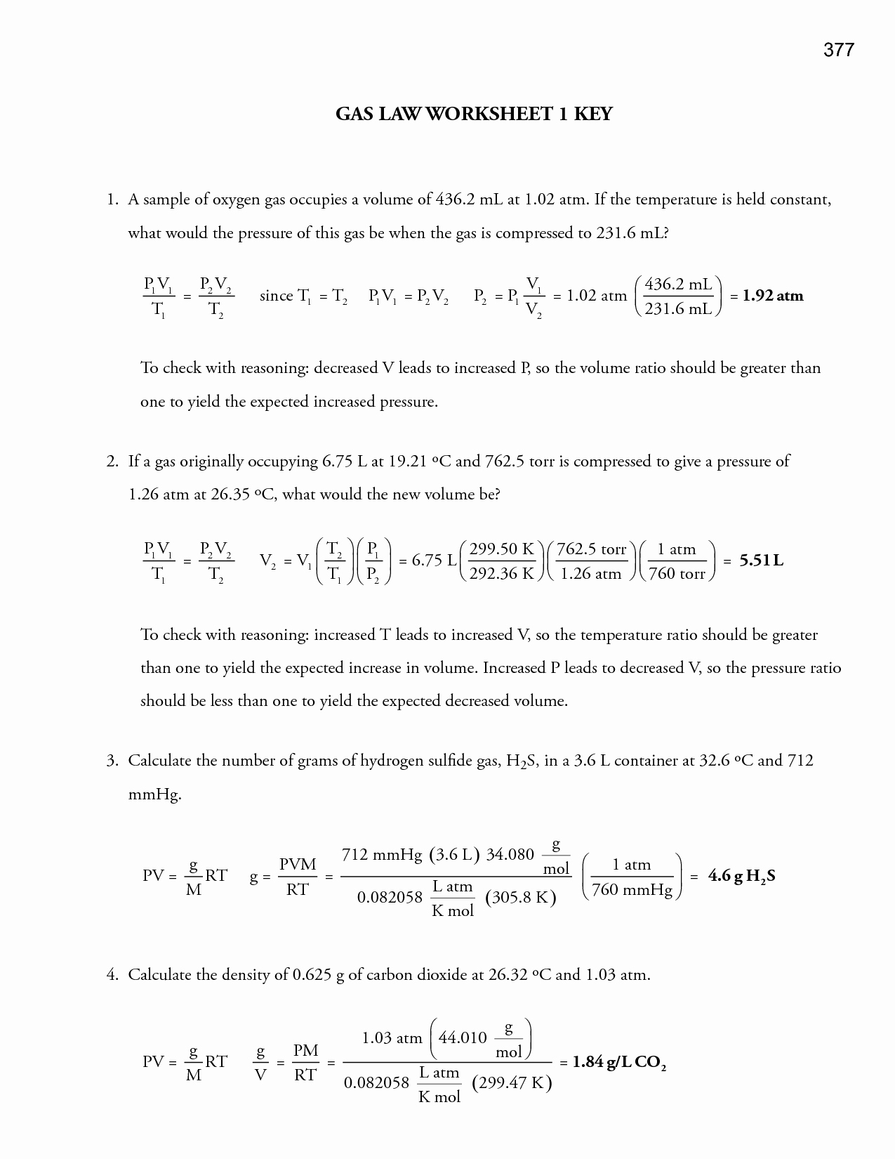 Ideal Gas Law Worksheet Inspirational 16 Best Of Mixed Gas Laws Worksheet Answers Mixed