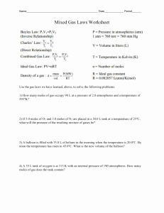 Ideal Gas Laws Worksheet Awesome Ideal Gas Law Practice Worksheet