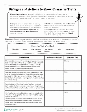 Identifying Character Traits Worksheet Awesome It’s All In the Personality Character Traits