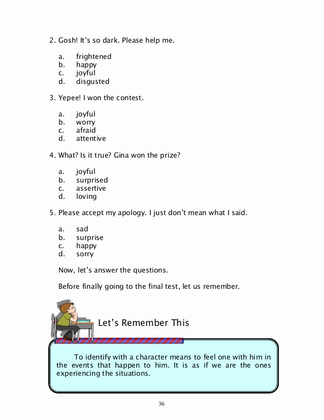 Identifying Character Traits Worksheet Best Of English 6 Dlp 37 Inferring Traits and Character