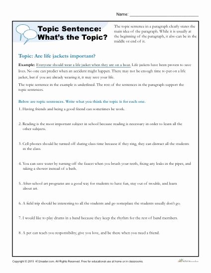 50 Identifying thesis Statement Worksheet | Chessmuseum Template Library