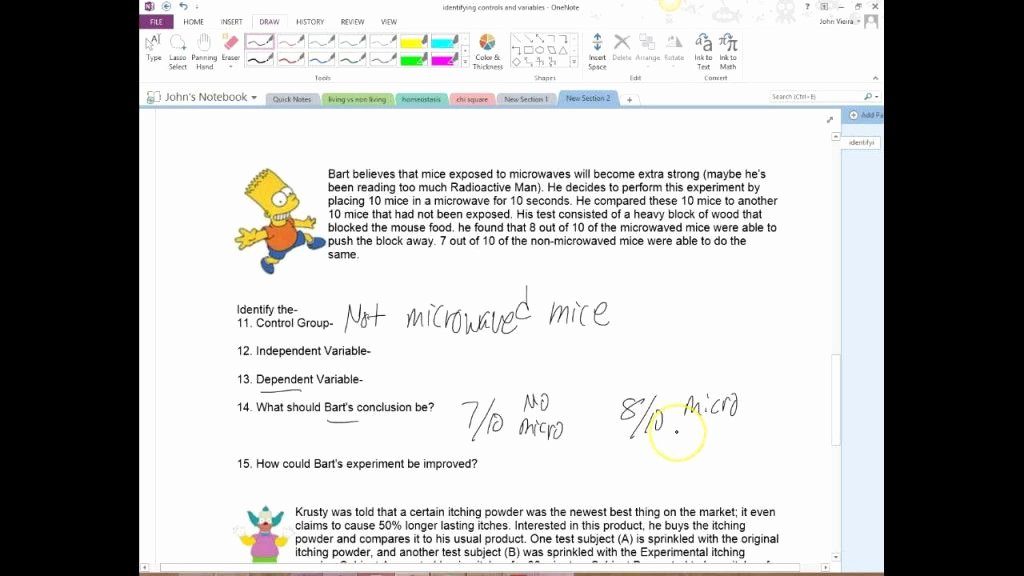 Identifying Variables Worksheet Answers Fresh Simpsons Variables Worksheet Answers