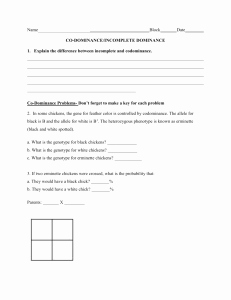 Incomplete and Codominance Worksheet Beautiful In Plete and Codominance