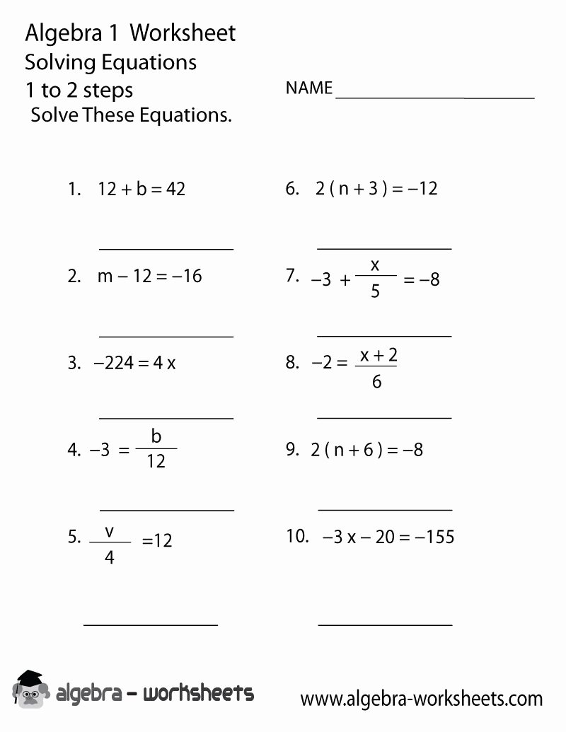 Inequalities Worksheet with Answers Elegant solving Equations and Inequalities Worksheet Answers