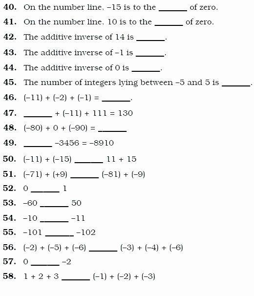 Integer Word Problems Worksheet Unique Integers Worksheets 6th Grade – Dzulfikar