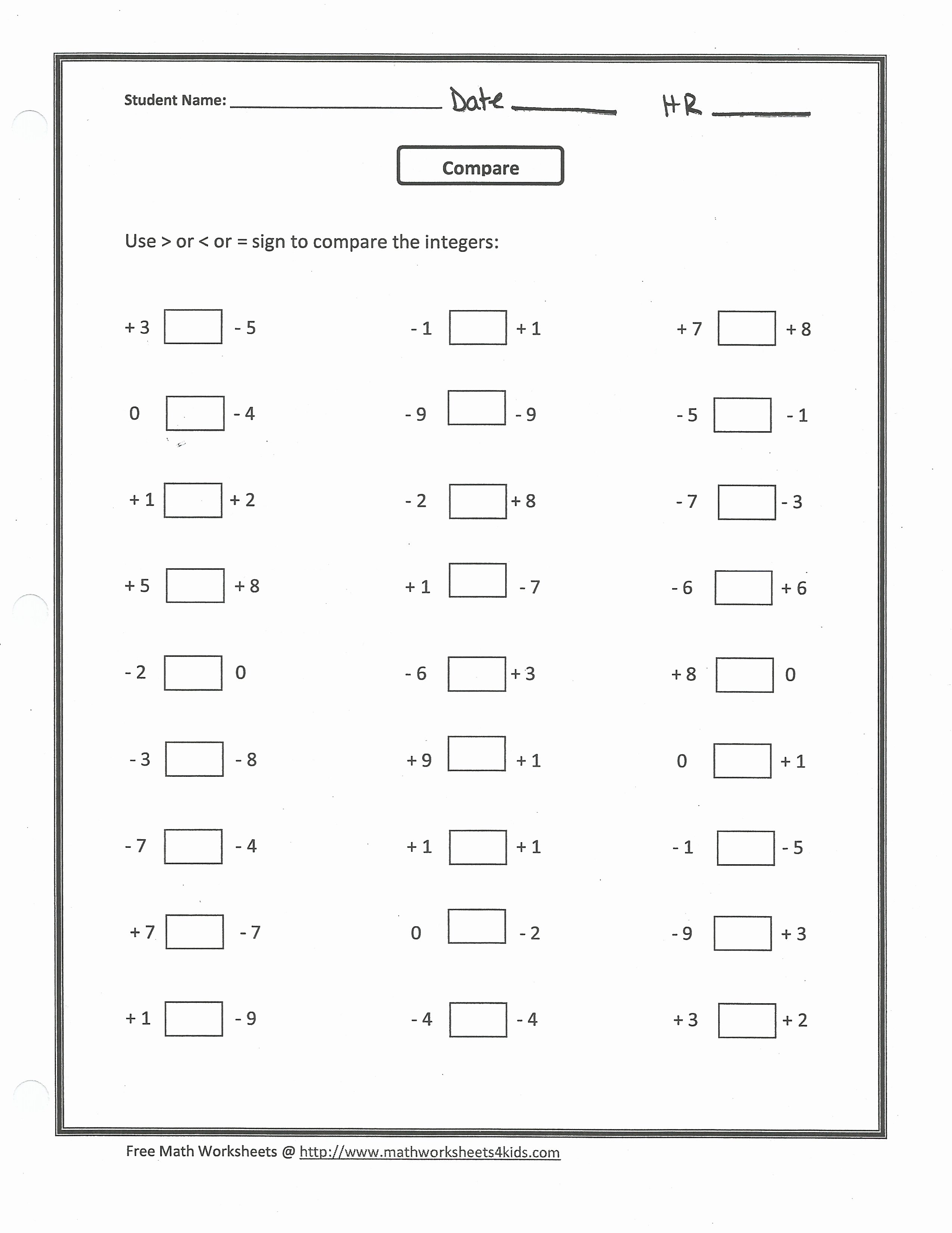 Integers and Absolute Value Worksheet Fresh Integers and Absolute Value Worksheet Answers the Best