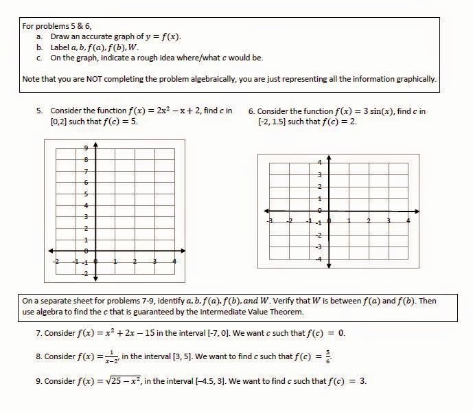 50 Intermediate Value Theorem Worksheet