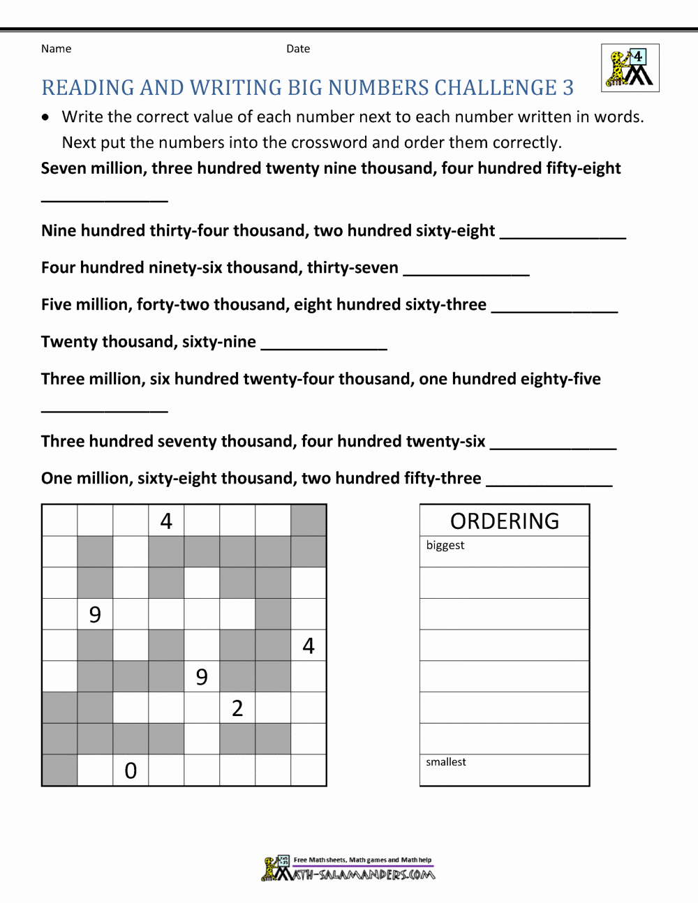 Intermediate Value theorem Worksheet New 4th Grade Math Worksheets Reading Writing and Rounding