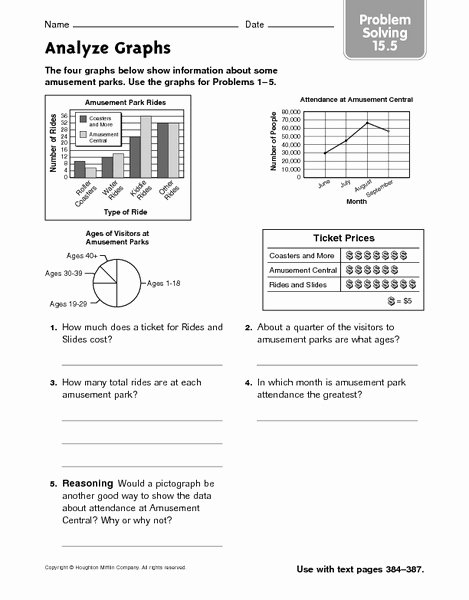 Interpreting Graphs Worksheet Answers Lovely Interpreting Graphs and Charts Lesson Plans &amp; Worksheets