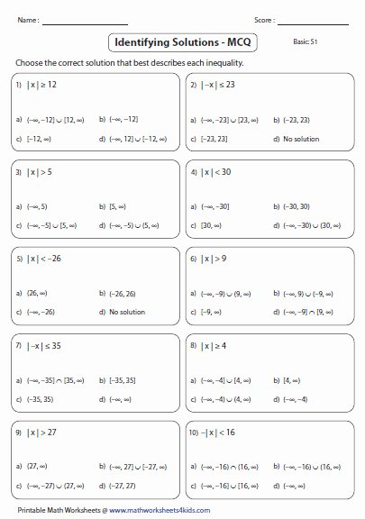 Interval Notation Worksheet with Answers Best Of Interval Notation Worksheet