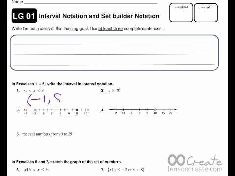 Interval Notation Worksheet with Answers New Interval Notation Worksheet