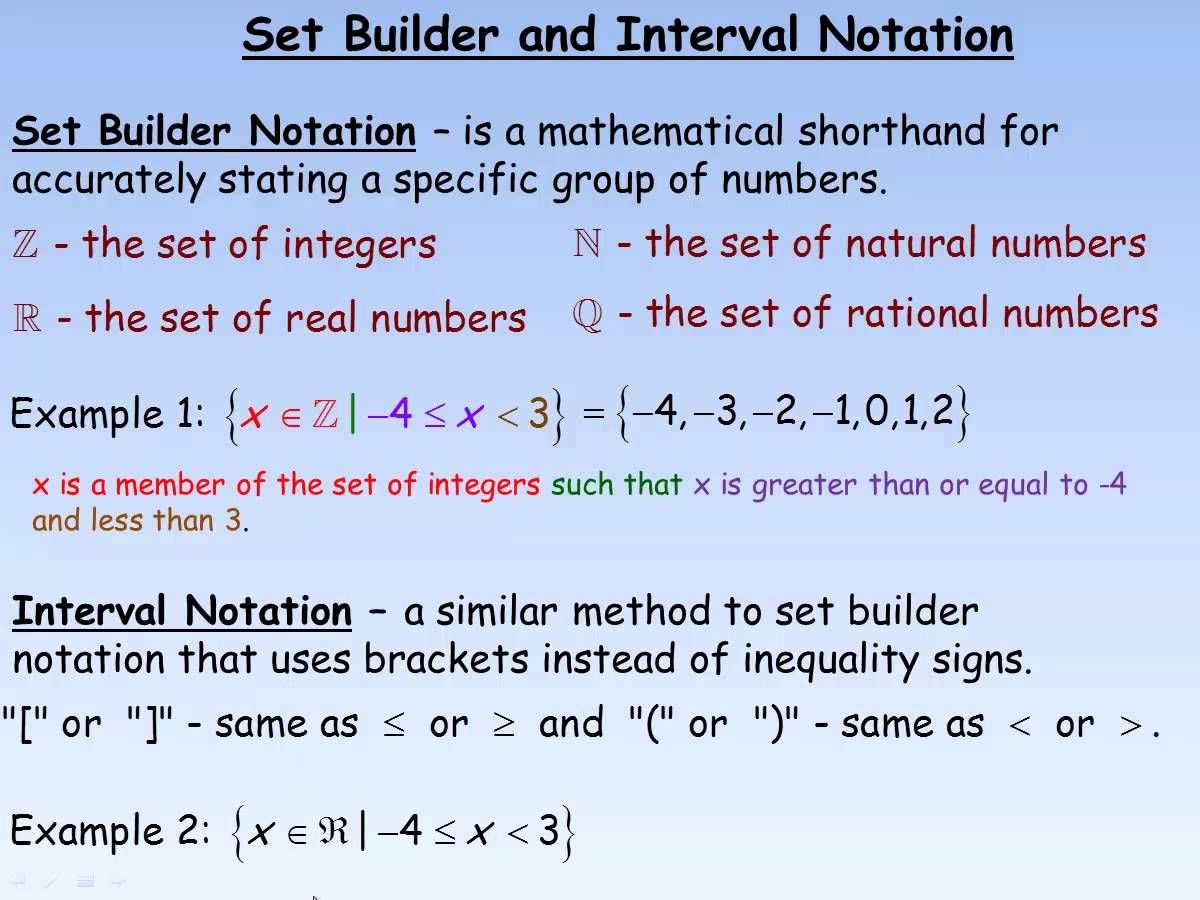 Interval Notation Worksheet with Answers New Set Builder Notation Worksheet with Answers Pdf