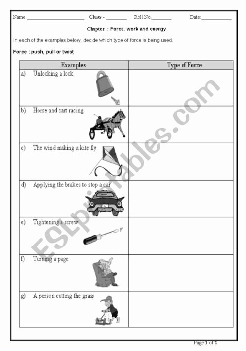 Introduction to Energy Worksheet Beautiful Introduction to Energy Worksheet Funresearcher
