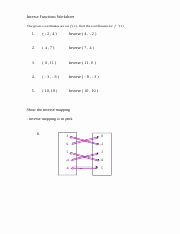 Inverse Functions Worksheet with Answers Luxury Plexws1c Name Algebra Ii Trigonometry A2 N 6 Date