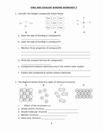 Ionic and Covalent Bonding Worksheet Luxury Ionic and Covalent Bond Worksheet by Kunletosin246