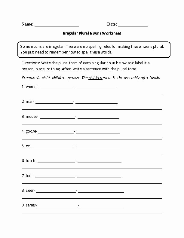 Irregular Plural Nouns Worksheet Beautiful Best 25 Irregular Plural Nouns Worksheet Ideas On