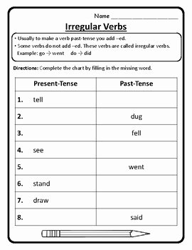 Irregular Verbs Worksheet Pdf Best Of Irregular Verbs Worksheet Irregular Verbs Practice