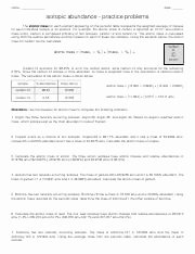 Isotope Practice Worksheet Answer Key Awesome isotope Practice Worksheet Keyc Name isotope Practice