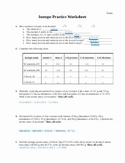 Isotope Practice Worksheet Answer Key New isotope Practice Worksheet Keyc Name isotope Practice