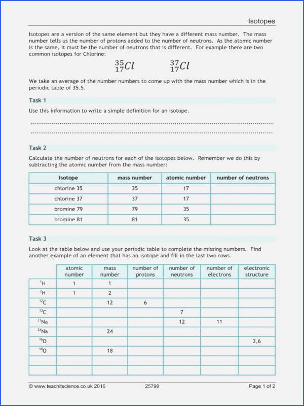 50 isotope Practice Worksheet Answers | Chessmuseum Template Library