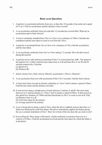 Kinematics Worksheet with Answers Elegant Kinematics Practice Problems Worksheet Answers