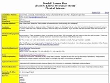 Kinetic Molecular theory Worksheet Luxury Kinetic theory Lesson Plans &amp; Worksheets