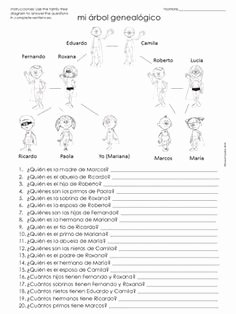 La Familia Worksheet In Spanish Fresh Free 14 Page Printable Worksheet Packet La Familia