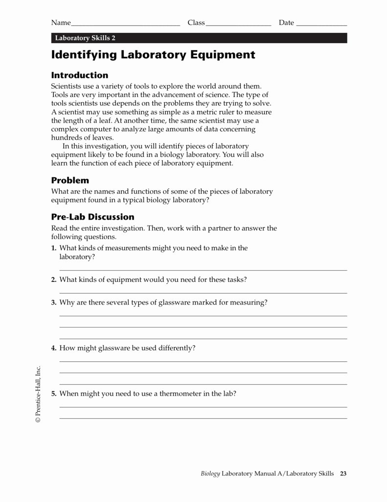 Lab Equipment Worksheet Answer Beautiful 64 Lab Safety Worksheet Answers