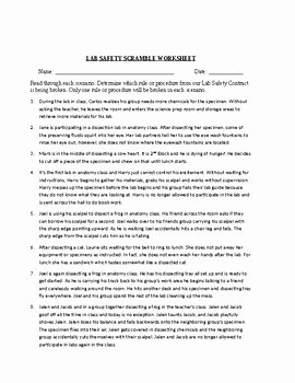 Lab Equipment Worksheet Answer Best Of Science Lab Safety Contract Lab Safety Worksheet and
