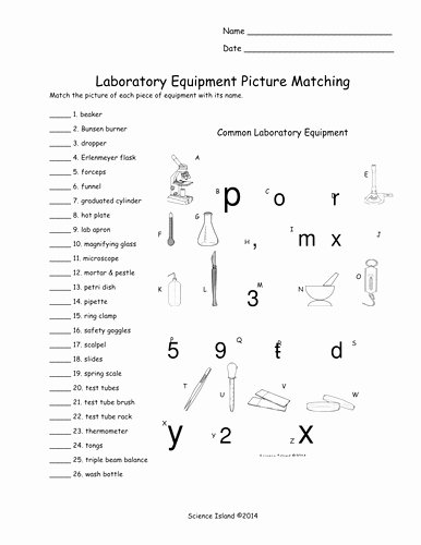 Lab Equipment Worksheet Answer Lovely Science Lab Equipment Worksheet the Best Worksheets Image