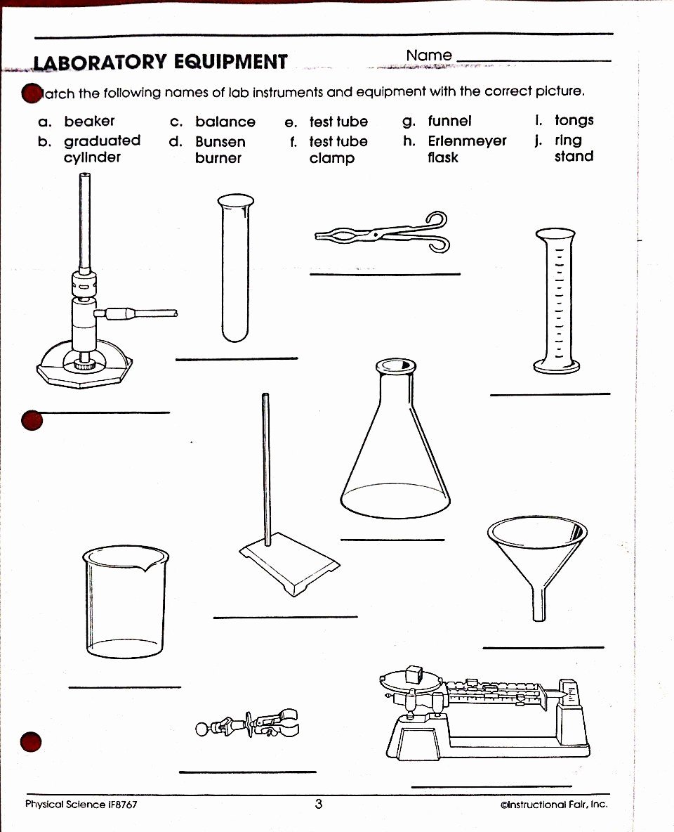 Lab Equipment Worksheet Answer Luxury Pin On Projects to Try