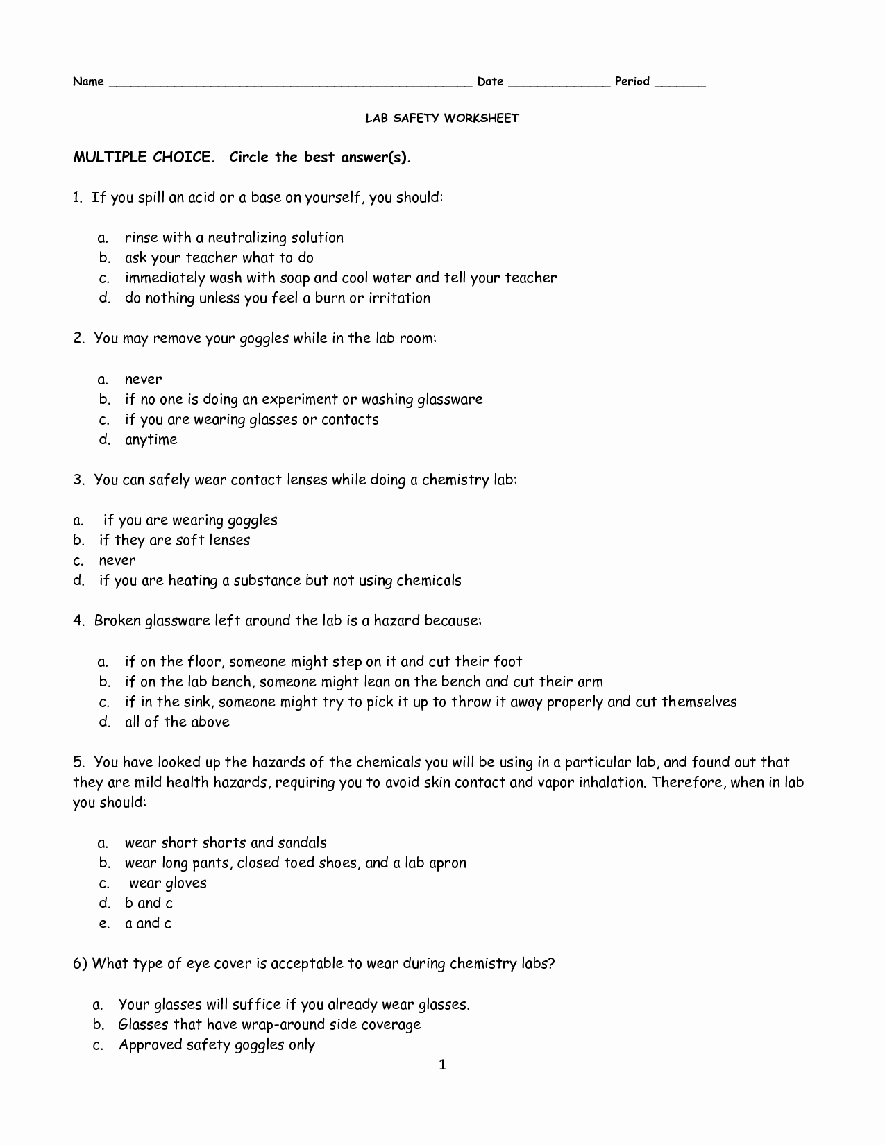 Lab Equipment Worksheet Answer New 11 Best Of Lab Equipment Worksheet Answers