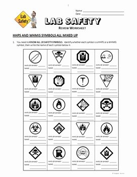 Lab Safety Symbols Worksheet Luxury Lab Safety Review Worksheets Editable by Tangstar